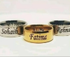 Picture of PACK OF 2 Customized  Steel Engraved  Rings